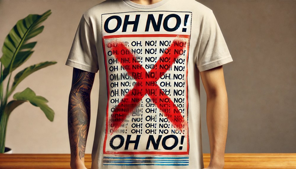 T-shirts personnalisés : les erreurs à éviter